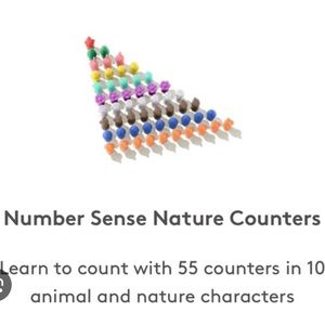 NWT Lovevery math bars, number tiles and nature counters